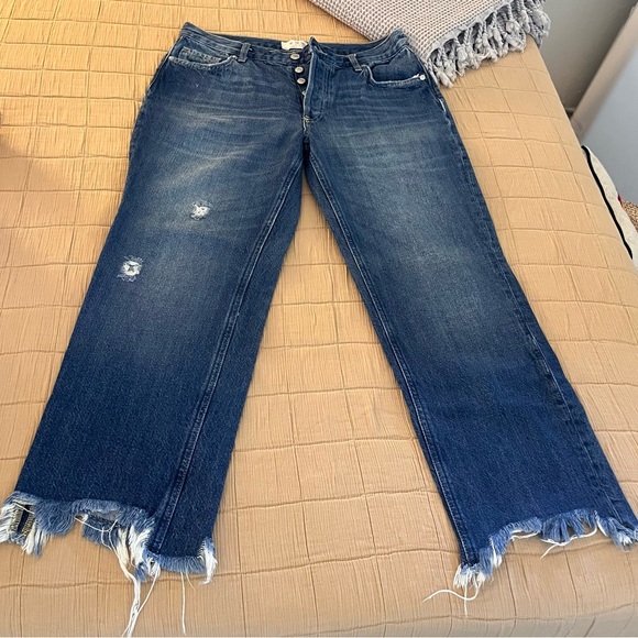 Free People Maggie Mid Rise Jeans - Picture 2 of 14
